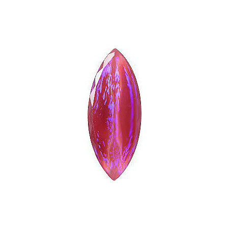 Navette Faceted Pointed Back (Doublets) Crystal Glass Stone, Pink 18 Mexico Opals (16915), Czech Republic
