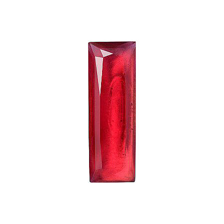 Rectangle Faceted Pointed Back (Doublets) Crystal Glass Stone, Red 10 With Gold (70350-K-Au), Czech Republic