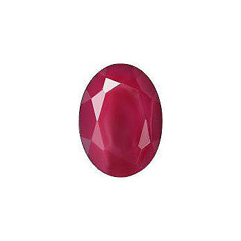 Oval Faceted Pointed Back (Doublets) Crystal Glass Stone, Pink 24 Pearl Colours (09400), Czech Republic