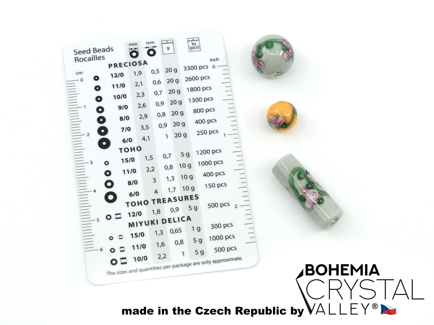 30 pcs Lampwork Beads 583 / Oval (271-29-001), Handmade, Preciosa Glass, Czech Republic