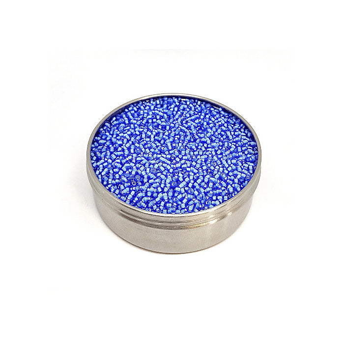 Rocailles PRECIOSA seed beads Sapphire White Lined Glass Czech Republic