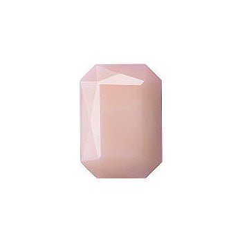 Octagon Faceted Flat Back Crystal Glass Stone, Nude 2 Opaque (71100-A), Czech Republic