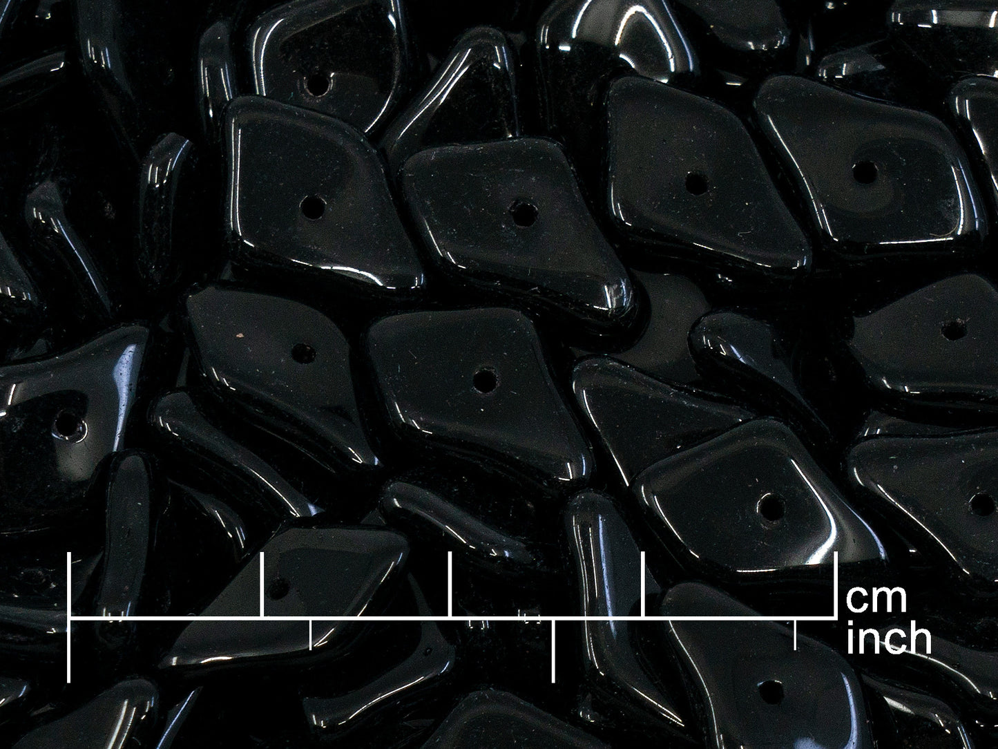 アウトレット 250g チェコガラスビーズ 15 x 10 mm ブラック (111-94002-15x10-23980)