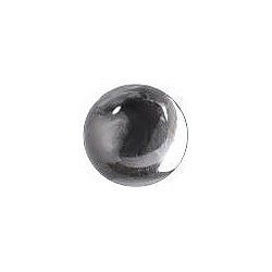 Round Cabochons Flat Back Crystal Glass Stone, White 7 Transparent With Silver Foil (000300-Sf), Czech Republic