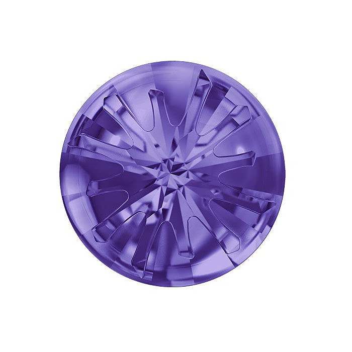 SWAROVSKI CRYSTALS Stones Sea urchin 1695 Round Crystal Stone Tanzanite F Glass Austria