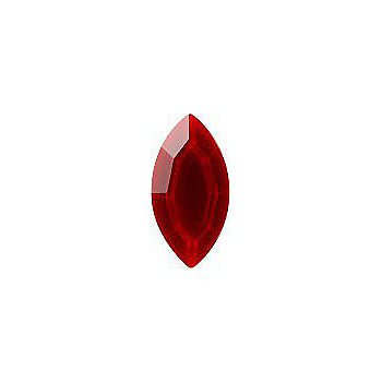 Navette Faceted Pointed Back (Doublets) Crystal Glass Stone, Red 3 Colours 69 (69217), Czech Republic