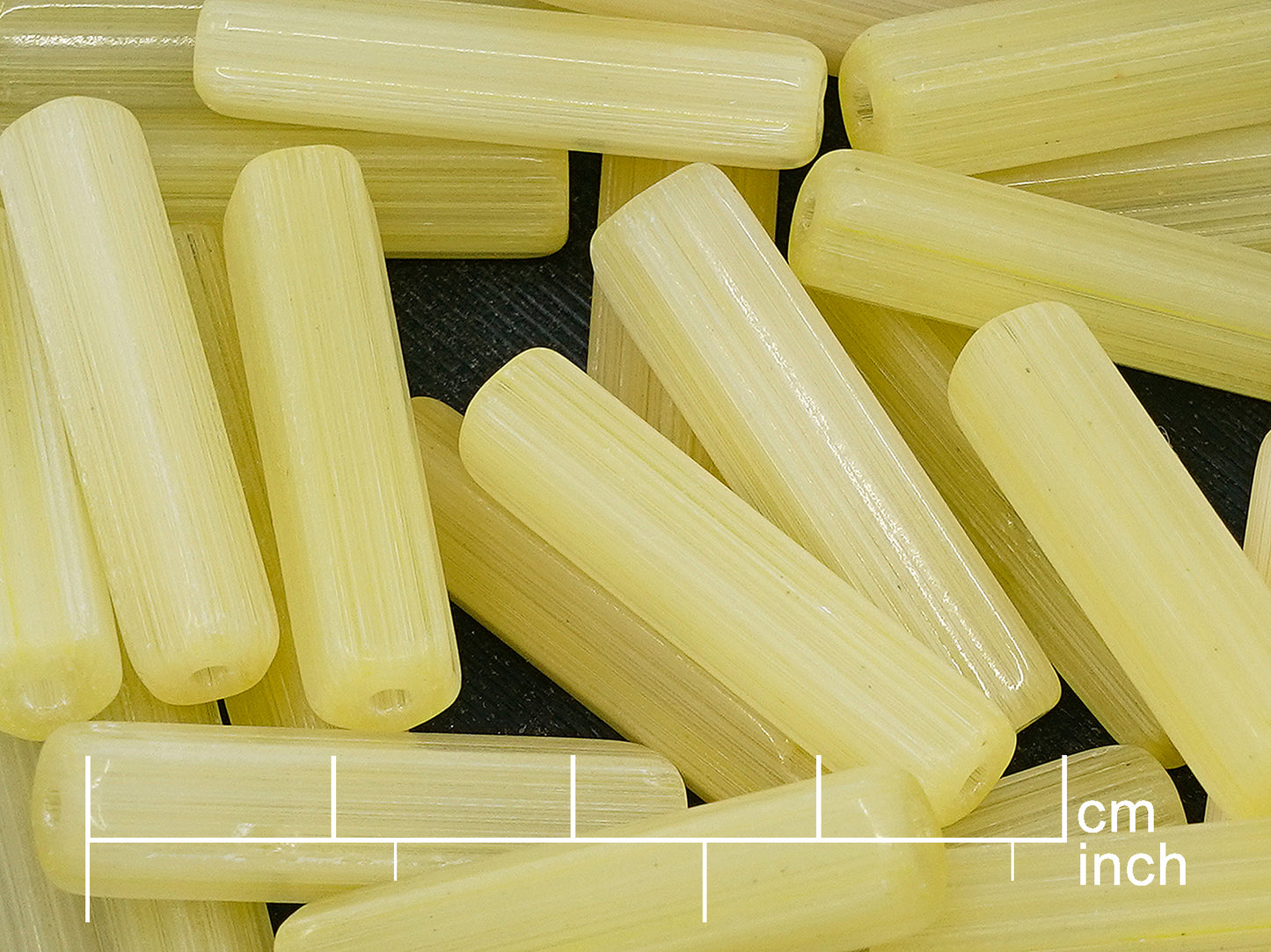 Atlas Glass Vintage Tube-shaped Beads (Satin Pentagon Bugles), Czechoslovakia (ATLASKY-15_250g)