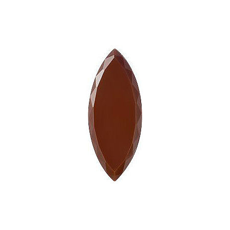 Navette Faceted Pointed Back (Doublets) Crystal Glass Stone, Brown 1 Opaque (14030), Czech Republic