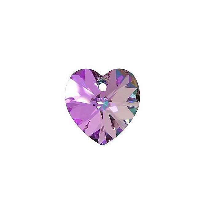  2 pcs Swarovski Crystals Pendant Heart Cut 6432