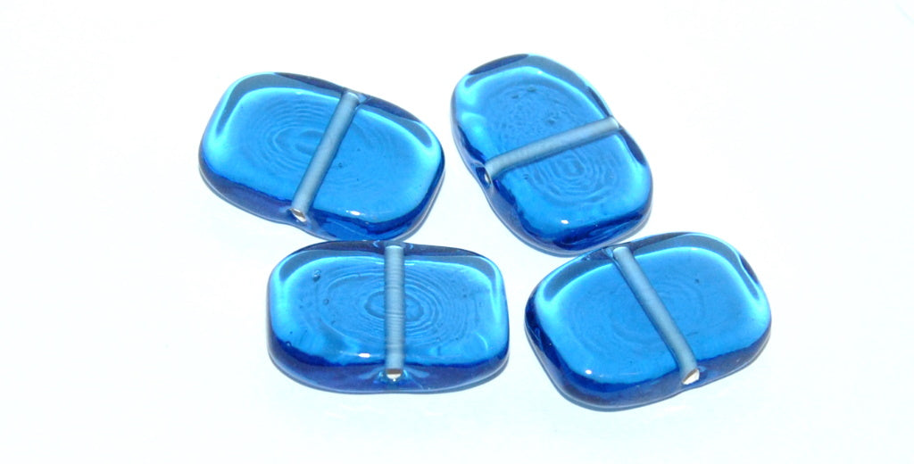 Rectangle Bow Lampwork Glass Handmade Beads, (A), Glass, Czech Republic