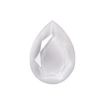 Pear Faceted Pointed Back (Doublets) Crystal Glass Stone, White 13 Colours 69 (69218), Czech Republic