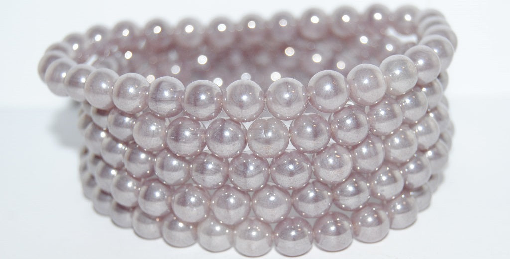 Round Pressed Glass Beads Druck, 21010 Hematite (21010 14400), Glass, Czech Republic