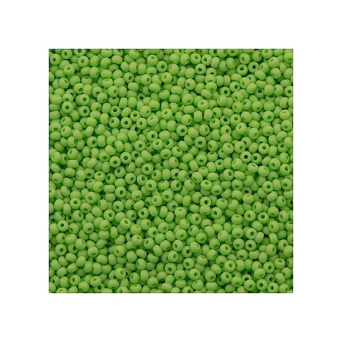 Rocailles PRECIOSA seed beads Green Glass Czech Republic