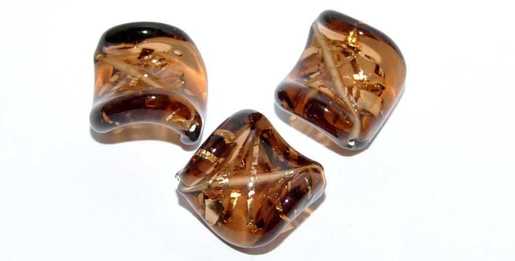 Leaf Lampwork Glass Handmade Beads, (A), Glass, Czech Republic