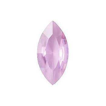 Navette Faceted Pointed Back (Doublets) Crystal Glass Stone, Pink 10 Transparent (70200-L), Czech Republic