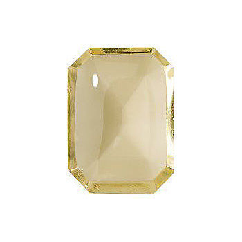 Octagon Cabochons Pointed Back Crystal Glass Stone, Yellow 6 Transparent (10000), Czech Republic