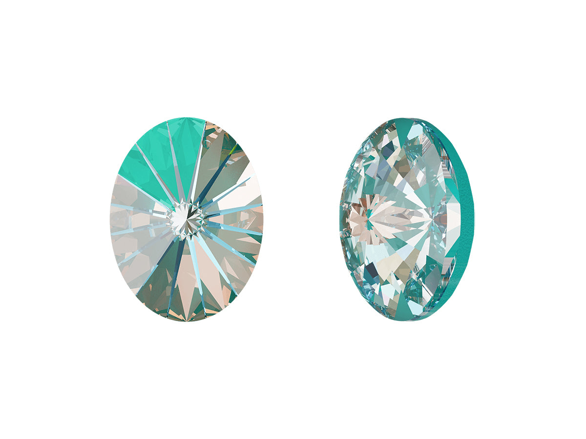 SWAROVSKI CRYSTALS Stones Oval Fancy Stone Rivoli 4122 Crystal Lagoon Glass Austria