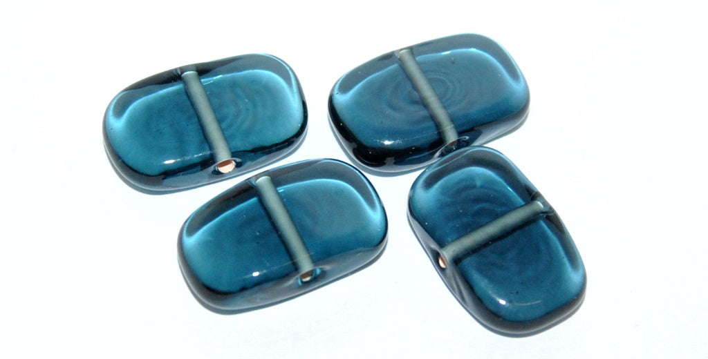 Rectangle Bow Lampwork Glass Handmade Beads, (B), Glass, Czech Republic