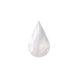 Pear Faceted Pointed Back (Doublets) Crystal Glass Stone, White 1 Pearl Colours (04030-00030-Gf), Czech Republic