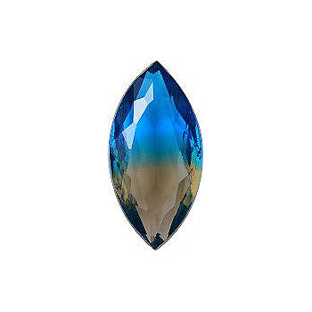 Navette Faceted Pointed Back (Doublets) Crystal Glass Stone, Blue 1 Multicolours (Bi-11424), Czech Republic