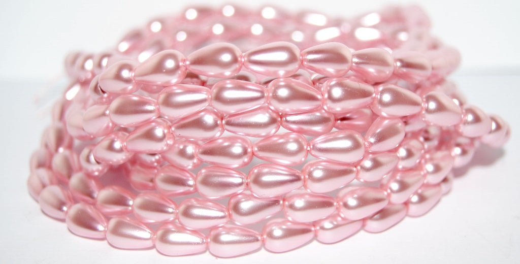 Pear Drop Pressed Glass Beads, 70475 (70475), Glass, Czech Republic