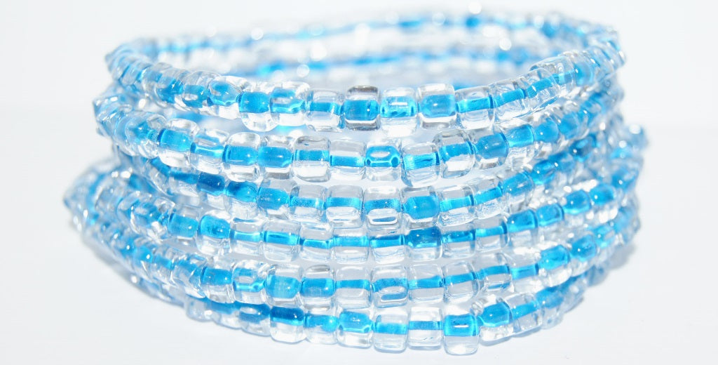 Cube Pressed Glass Beads, Crystal 44863 (30 44863), Glass, Czech Republic