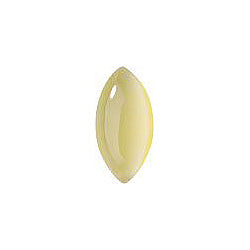 Navette Cabochons Flat Back Crystal Glass Stone, Yellow 2 Moonshine (01192), Czech Republic