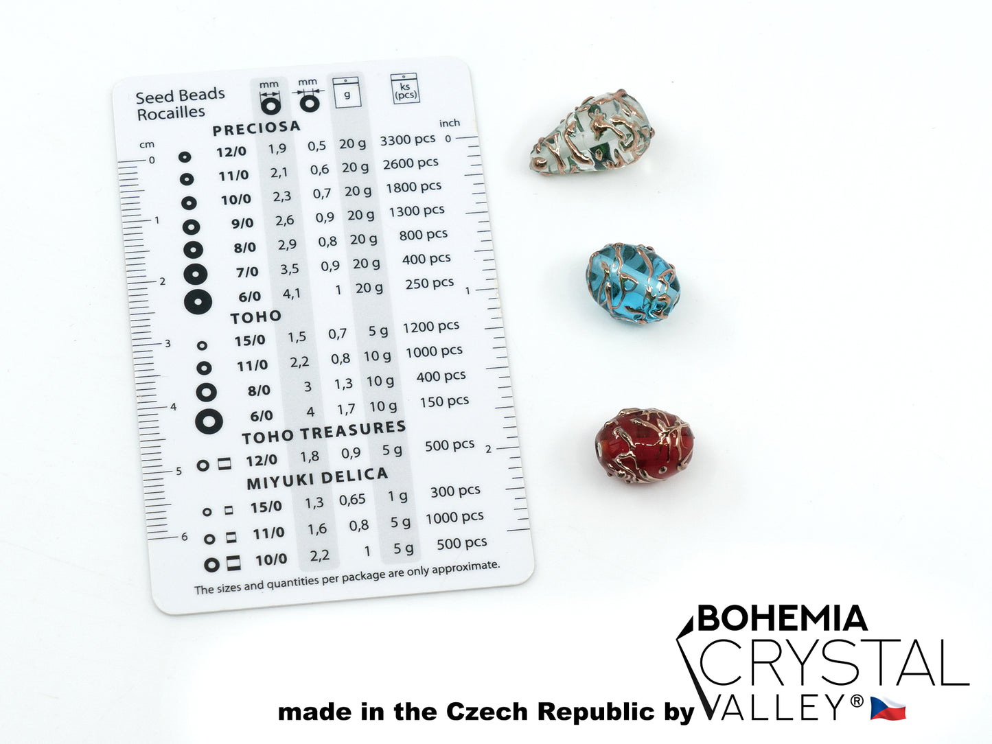 30 pcs Lampwork Beads 580 / Cylinder (271-40-001), Handmade, Preciosa Glass, Czech Republic