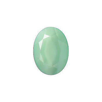 Oval Faceted Pointed Back (Doublets) Crystal Glass Stone, Turquoise 4 Pearl Colours (05400), Czech Republic