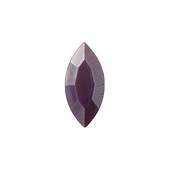 Navette Faceted Pointed Back (Doublets) Crystal Glass Stone, Violet 7 Opaque With Velvet (24110-V), Czech Republic