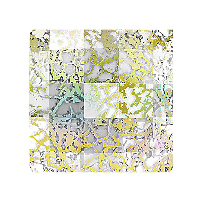 SWAROVSKI elements CRYSTAL Chessboard 2493 Crystal White Patina Glass Austria