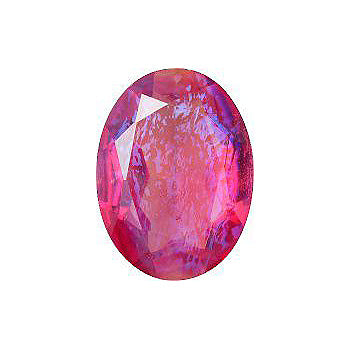 Oval Faceted Pointed Back (Doublets) Crystal Glass Stone, Red 9 Mexico Opals (Mex-32), Czech Republic