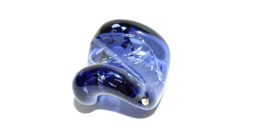 Leaf Lampwork Glass Handmade Beads, (C), Glass, Czech Republic