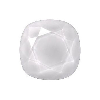 Rounded Square Faceted Pointed Back (Doublets) Crystal Glass Stone, White 13 Colours 69 (69218), Czech Republic