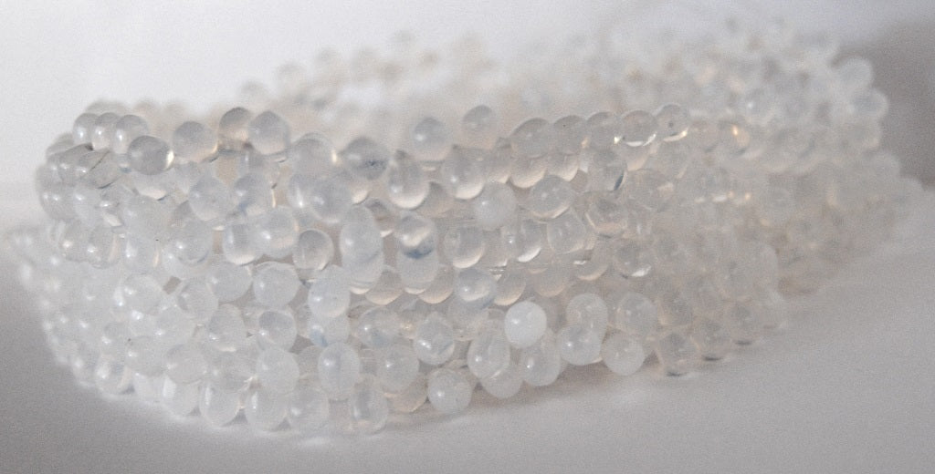 Pear Drop Pressed Glass Beads, 1000 (1000), Glass, Czech Republic