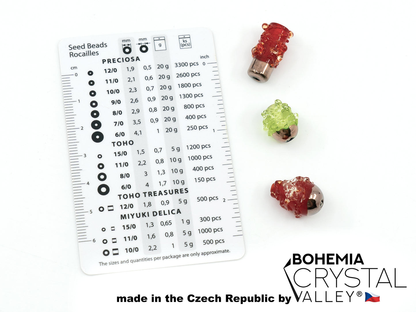 30 pcs Lampwork Beads 544 / Round (271-19-001), Handmade, Preciosa Glass, Czech Republic