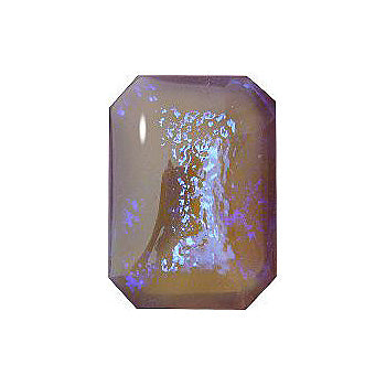 Octagon Cabochons Pointed Back Crystal Glass Stone, Violet 11 Mexico Opals (16216), Czech Republic
