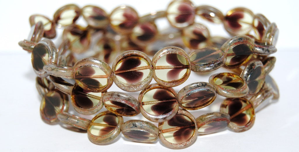 Table Cut Round Beads Eskooko, (27501 43400), Glass, Czech Republic