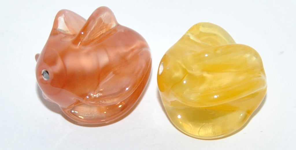 Seashells Lampwork Glass Handmade Beads, (C), Glass, Czech Republic