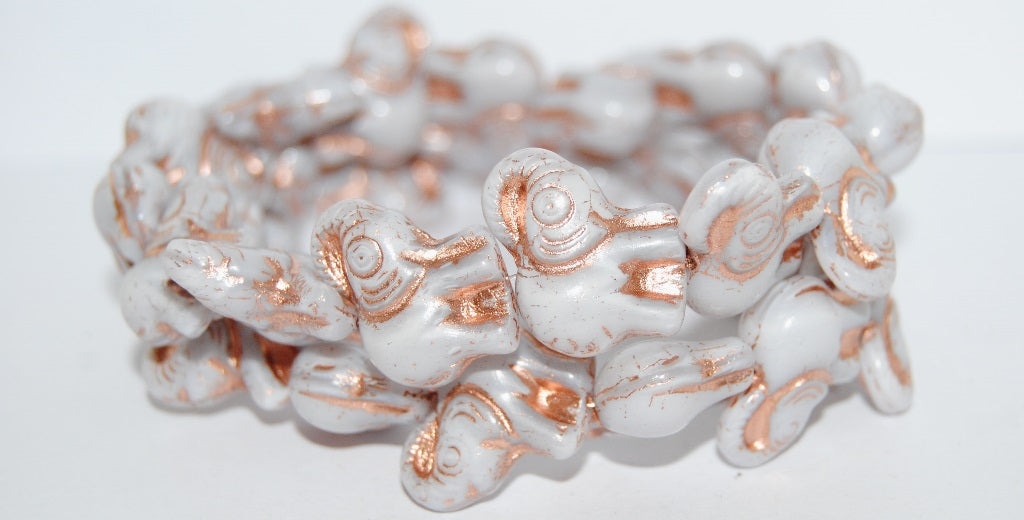 Elephant Animal Pressed Glass Beads, (46006 54200), Glass, Czech Republic