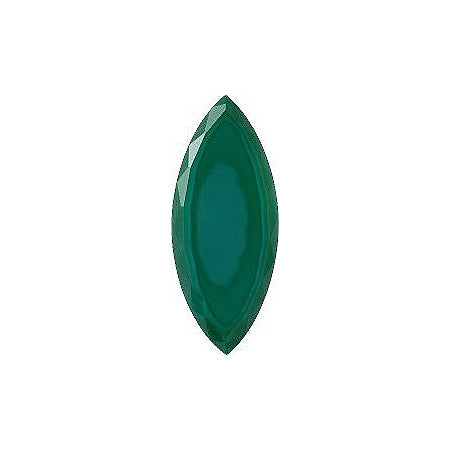 Navette Faceted Pointed Back (Doublets) Crystal Glass Stone, Green 1 Opaque (53242), Czech Republic