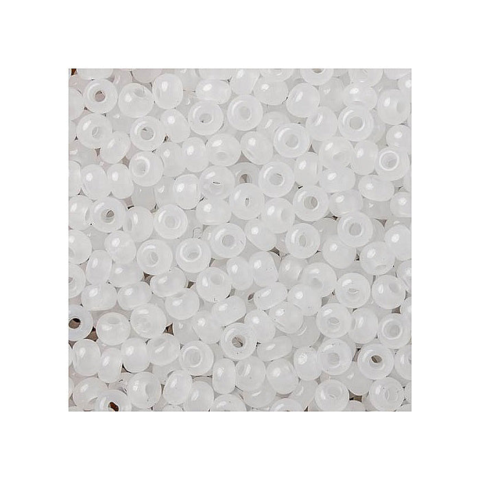 Rocailles PRECIOSA seed beads Opal Glass Czech Republic