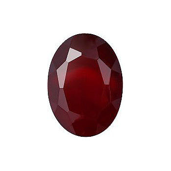 Oval Faceted Pointed Back (Doublets) Crystal Glass Stone, Red 9 Transparent With Chrome (90110-Chr), Czech Republic
