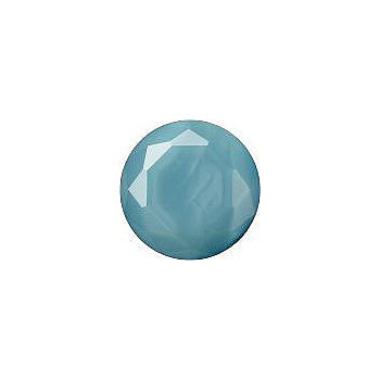 Round Faceted Pointed Back (Doublets) Crystal Glass Stone, Aqua Blue 5 Pearl Colours (06400), Czech Republic
