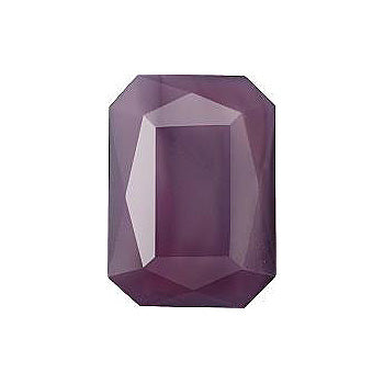 Octagon Faceted Pointed Back (Doublets) Crystal Glass Stone, Violet 16 Pearl Colours (02405), Czech Republic