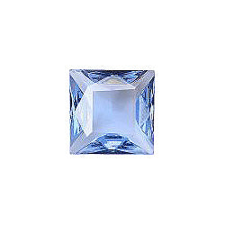 Square Faceted Pointed Back (Doublets) Crystal Glass Stone, Aqua Blue 9 Transparent (30010), Czech Republic