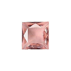 Square Faceted Pointed Back (Doublets) Crystal Glass Stone, Pink 15 Transparent (70120-L), Czech Republic