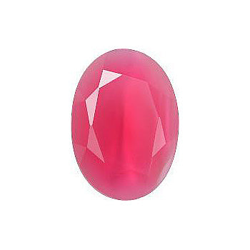 Oval Faceted Pointed Back (Doublets) Crystal Glass Stone, Red 8 Milky Colours (04030-70140-K), Czech Republic
