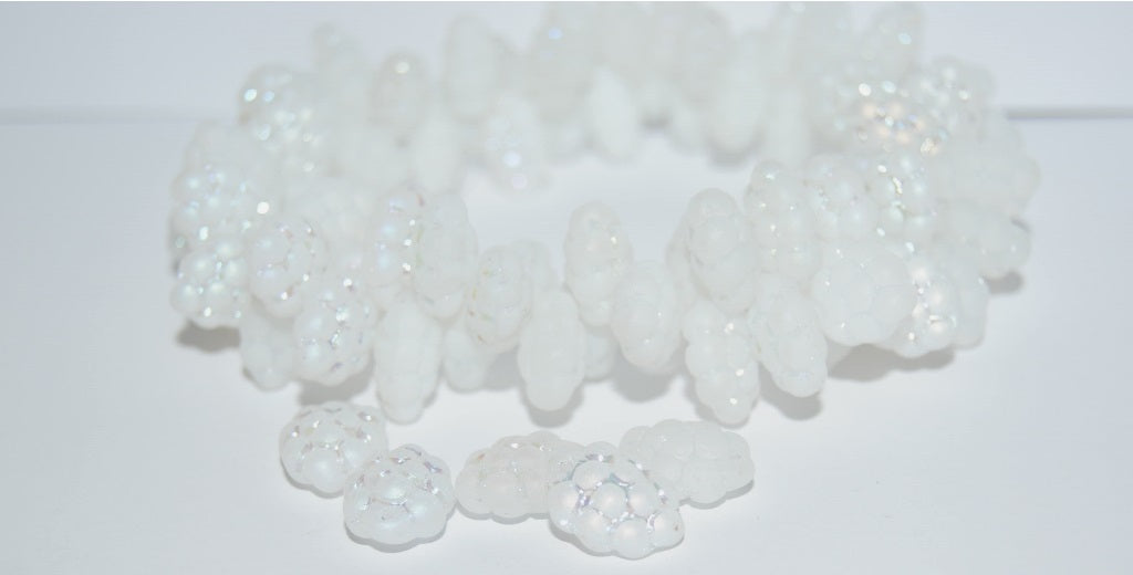 Grape Fruit Pressed Glass Beads, (1000 Abm), Glass, Czech Republic