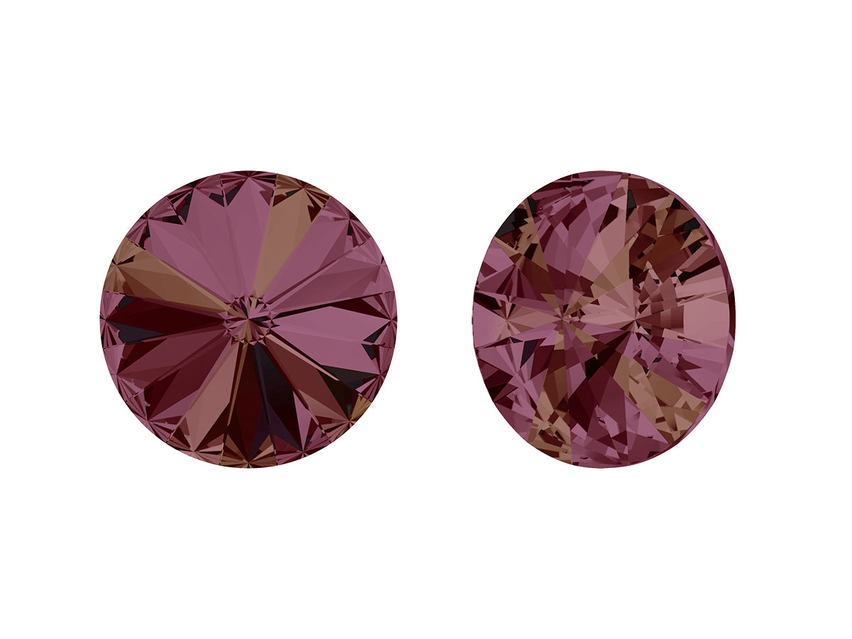 SWAROVSKI CRYSTALS Stones Rivoli 1122 Chaton Crystal Lilac Shadow Glass Austria